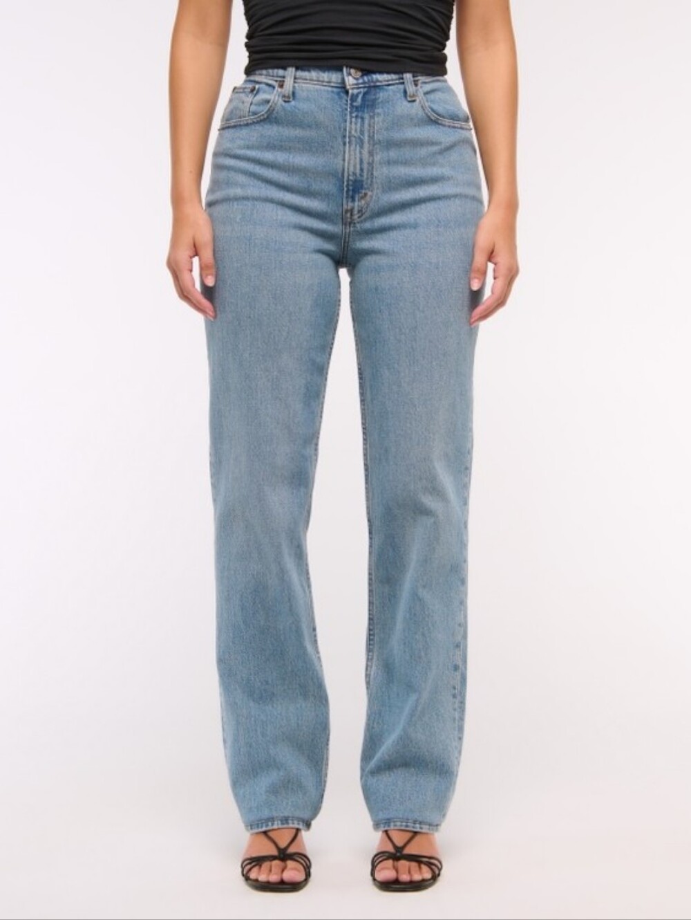 A&F Curve Love 90s Straight Ultra High Waist Jeans